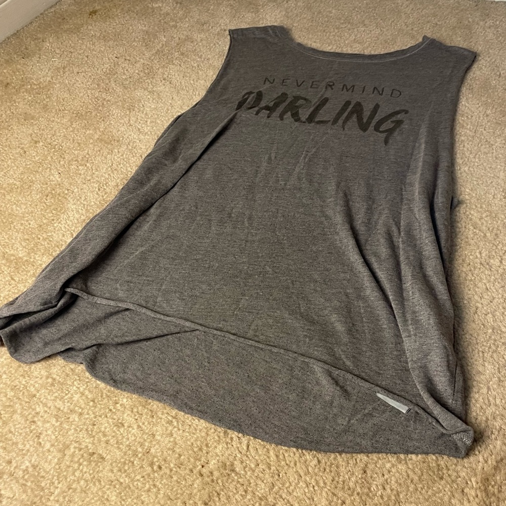 Grey Graphic Muscle Tee - Medium - Picture 2 of 4